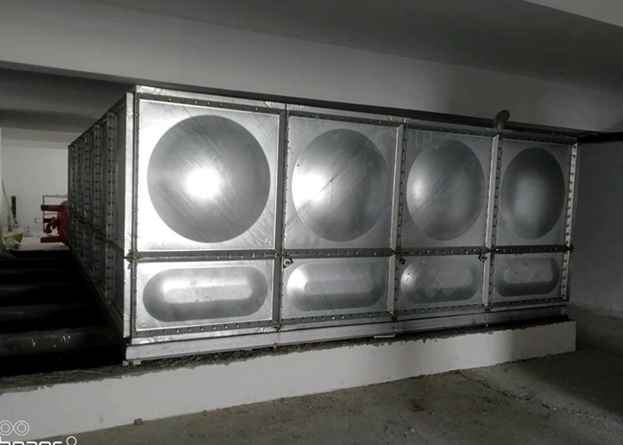 聊城36立方熱鍍鋅（xīn）鋼板水箱